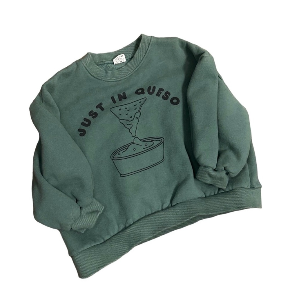 ApFel Just in Queso kids oversized sweatshirt